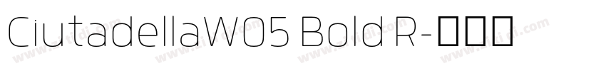 CiutadellaW05 Bold R字体转换 CiutadellaW05 Bold R字体转换
